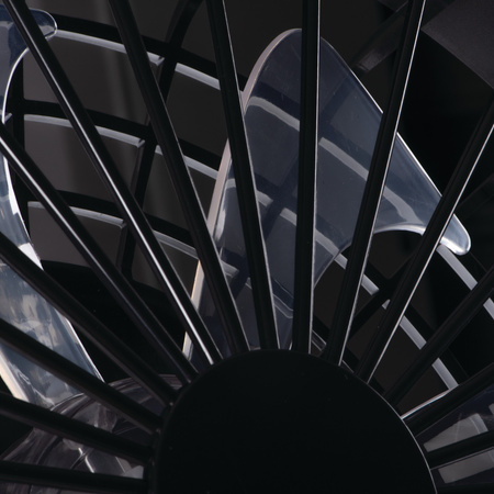 Plafond LED PLAVE Deckenleuchte mit Lüfter 48W CCT Weiß-Schwarz Rund KANLUX