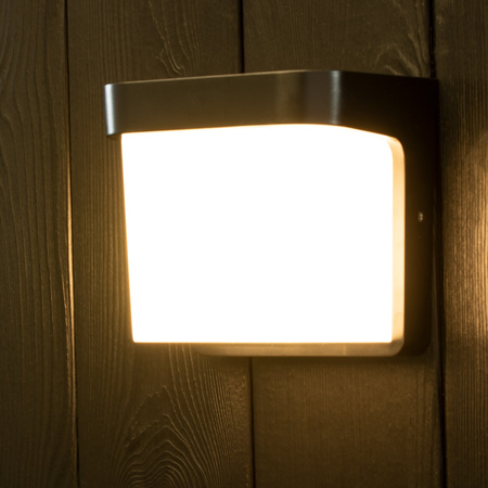 Gartenwandleuchte E27 Elevation SCHWARZ Quadrat CORGI