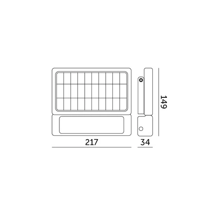 Solar LED Fluter HALOGEN MHC 5W 4000K 500lm KOBI Bewegungsmelder