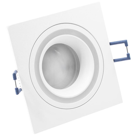 Einbaustrahler GU10, Einbauspot HALOGEN Quadrat Weiß CLARO LUMILED