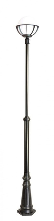 Outdoor-Gartenlampenmast LATERNE E27 Kugeln mit Korb 250 OGMWN 1 KPO 250 170-270cm schwarz Su-Ma