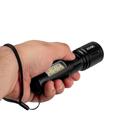 Wiederaufladbare taktische LED-Taschenlampe 5W 260lm Handheld Power + SMD VA0184 VAYOX