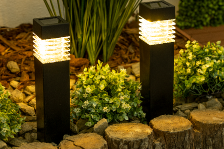 Solar-LED-Lampe, Solar Gartenleuchte 40cm NARIS LUMILED
