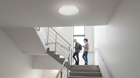 Plafond LED-Deckenleuchte 24W 1920lm 4000K Neutral IP44 mit Bewegungs- und Dämmerungssensor Ecolight