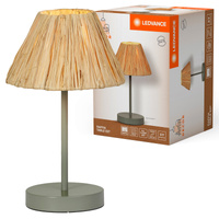 Tischlampe Schreibtisch Leuchte Stehend Dekorativ E27 Braun Grün USB-C Dekor Ledvance
