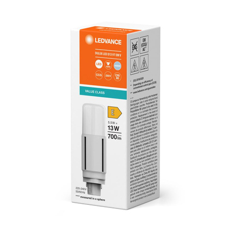 LED Lampen DULUX G24d 5.5W = 13W 700lm 4000K Neutralweiß LEDVANCE