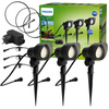 Basisset SPOT Pack GardenLink-Leuchten 3x6W 12V 2700K IP44 Anthrazit PHILIPS