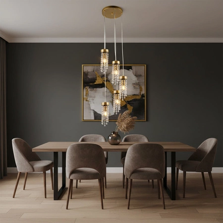 Decke Hängelampe 5x E27 Zlots Gea Sanico Goldlux