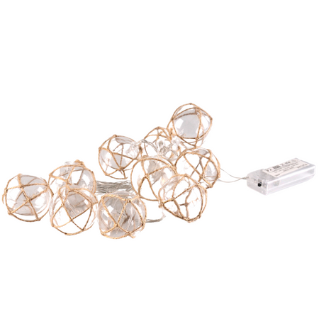 Batteriebetriebene LED-Gartengirlande 2,1 m betrieben mit 2xAA AHNE GOLDLUX Batterien (Polux)