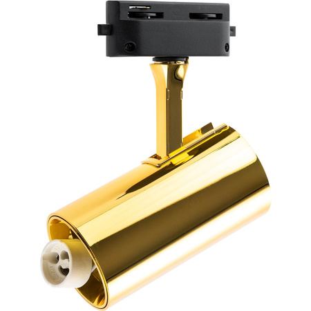 GU10 GOLD Stromschienenstrahler für einphasige Stromschienen Verstellbare Stromschienenleuchte SPOT-Lampe