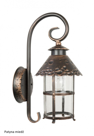 Außengarten-Fassadenleuchte LED-WANDLAMPE Toledo K 3012/1/R E27 Su-Ma