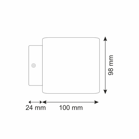 Wandleuchte LED 1xG9 IZAR GOLDLUX (Polux) Aluminium NIKIEL