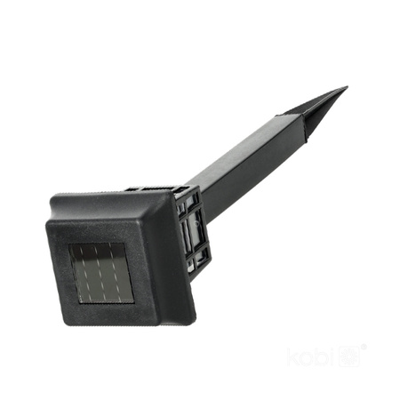 Solar Garten Pole Outdoor Stehend LED 6500K Kalt IP44 Schwarz Fusion Kobi