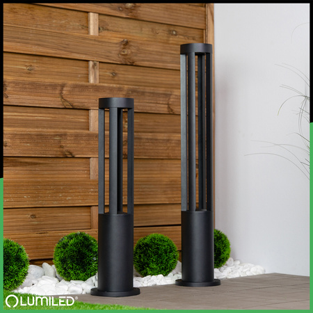 Gartenleuchte 12W, Außenstehleuchte Pollerleuchte 4000K 80cm QUERO LUMILED