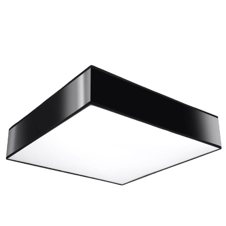 Anbauleuchte HORUS 3xE27 Deckenaufbauleuchten Square 45cm Modern Schwarz-Weiss SOLLUX