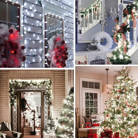 Dekorativer Weihnachtsstern aus Papier 70cm Weiß