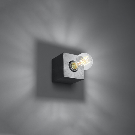 LED-Wandleuchte ARIZ E27 Wandleuchte Beton SOLLUX