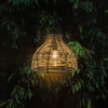 Solar-LED-Lampe, Hängelampe IP44 3000K Rattan VEXA LUMILED