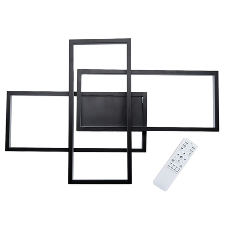 LED-Kronleuchter Deckenleuchte 72W CCT GALAXIS ORION Schwarz + Controller Fernbedienung