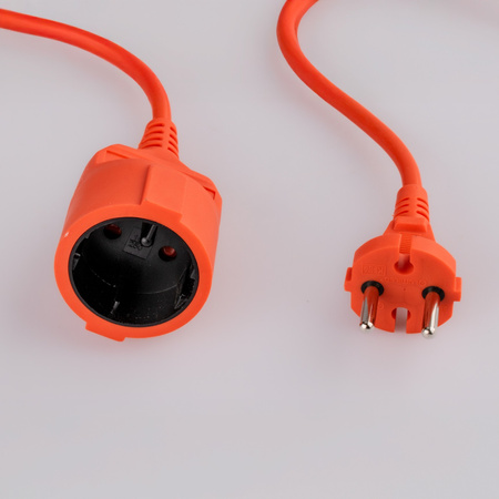 Garten Verlängerungskabel Konstruktion Single 1 Sockel 10m Orange Cord GRIDEN Lumiled