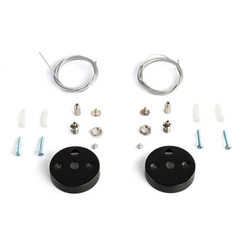 Montagesatz für Hängeelemente 150cm Schwarz VIDEX