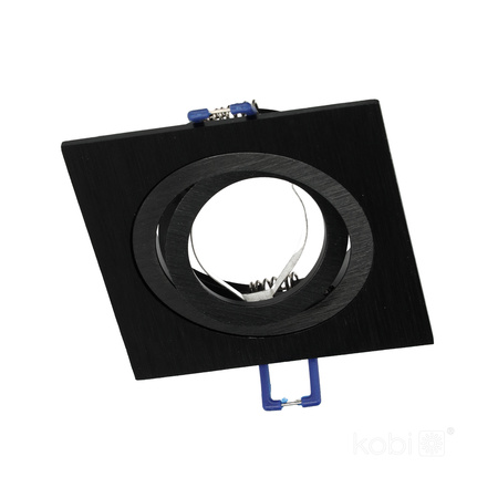 Flush Mount GU10 Halogen Einbaustrahler Mesh Schwarz Quadratisch Kobi