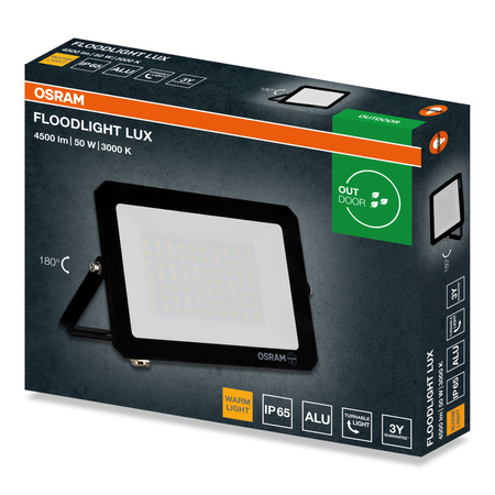 LED-Flutlicht Halogen-Außenstrahler 50W 3000K 4500lm IP65 FLOODLIGHT LUX OSRAM