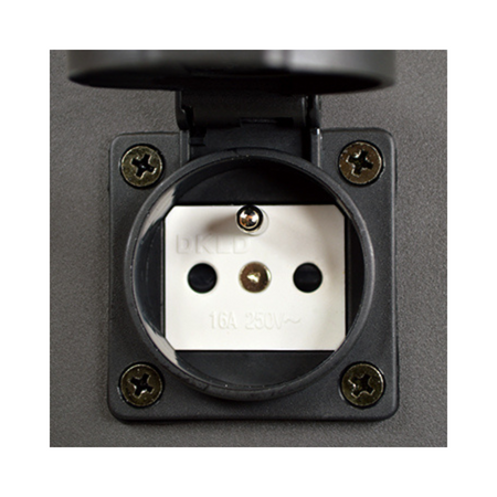 LED-Gartenlampe E27 NEW YORK TUBA Mast 44cm mit Fassung - GOLDLUX (Polux)