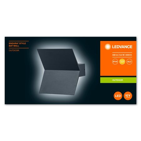 Wandleuchte Fassadenwandleuchte 9,5W 580lm 3000K Endura STYLE BAT WALL LEDVANCE