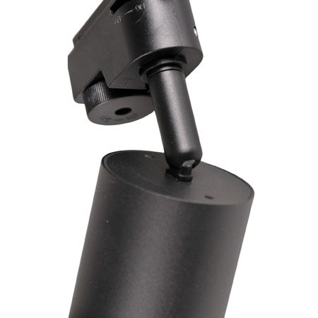 Stromschienen-Kit 1-Phasen-Schiene + 3x GU10 Reflektor Schwarz PARIS Sanico Goldlux