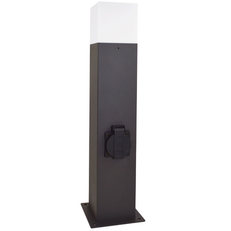 LED-Gartenlampe E27 NEW YORK TUBA Mast 44cm mit Fassung - GOLDLUX (Polux)