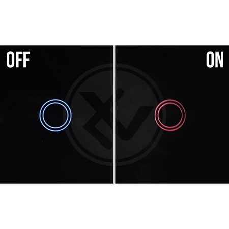 Wi-Fi LED TOUCH Glasschalter schwarz doppelt