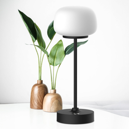 Dekorative LED-Schreibtischlampe 1.8W 150lm 2700K Warm Schwarz Rimini Sanico Goldlux