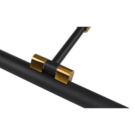 Wandleuchte LED Wandleuchte über Spiegel 14W 1680lm 4000K 160° Schwarz Gold 66cm Gemino Masterled