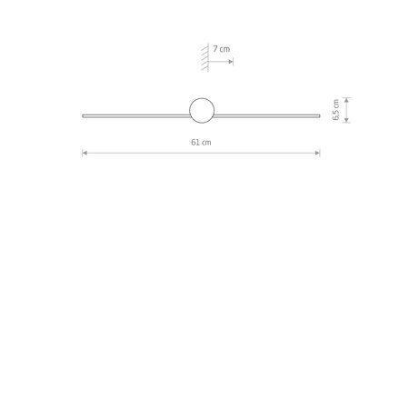 PIN S 8127 Nowodvorski Wandleuchte Schwarz LED IP44 Moderne Wandleuchte