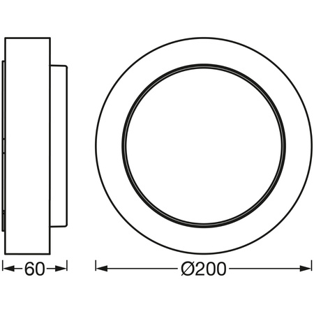Wandleuchte Fassadenwandleuchte 8W 370lm 3000K Endura STYLE DISC WALL LEDVANCE