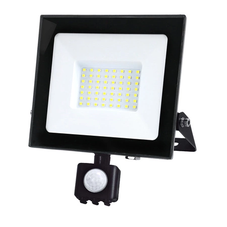 LED-Flutlicht Halogen 50W 4270lm 4000K IP65 Schwarz Bewegungsmelder MH Kobi