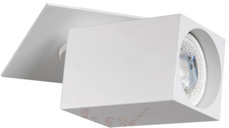 Spot bewegliche weiße Deckenleuchte SPOT CHIRO GU10 quadratisch Kanlux