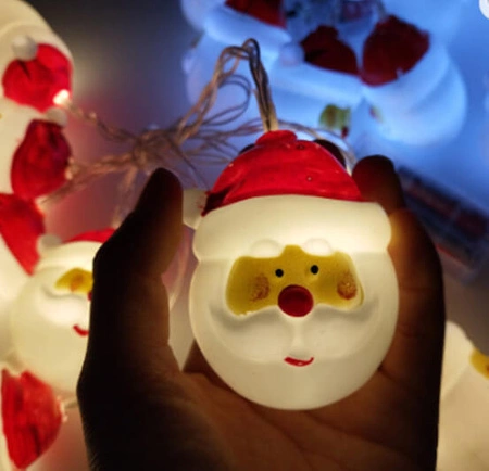 LED-Weihnachtsmannkette 10xLED 1,6m 2700K Weihnachten LVT