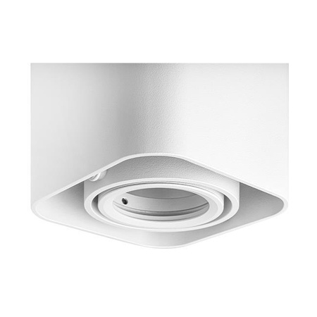 Aufputz-Halogen-Tubareflektor-Spot GU10 Quadratisch Beweglich Weiß Geführt