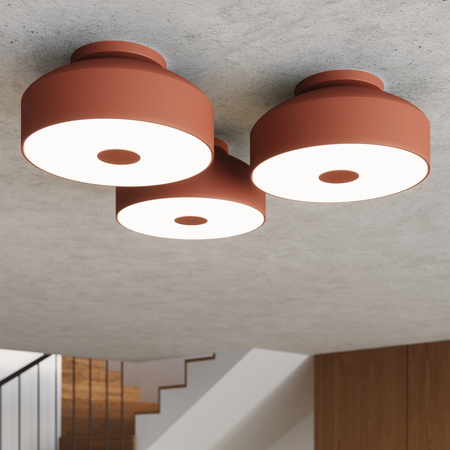 LED Plafond Deckenleuchte 4x E27 Ocker Rot OMIQ Crimson SL.1681 Sollux