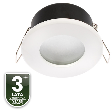 Einbaustrahler GU10, Einbauspot HALOGEN hermetisch für Badezimmer IP44 Weiß AQUA LUMILED