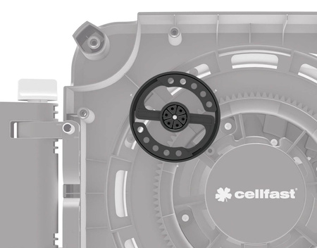 Automatischer Gartenschlauchaufroller mit 20m Schlauchenden + Sprinklerset ERGO CELLFAST