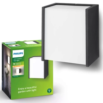 Gartenlampe LED Wandleuchte MACAW myGarden 3W 2700K IP44 Schwarz PHILIPS
