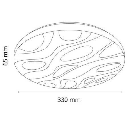 Plafond LED-Deckenleuchte 18W 1850lm 4000K Neutral 120° Weiß IP44 Cloud Sanico Goldlux