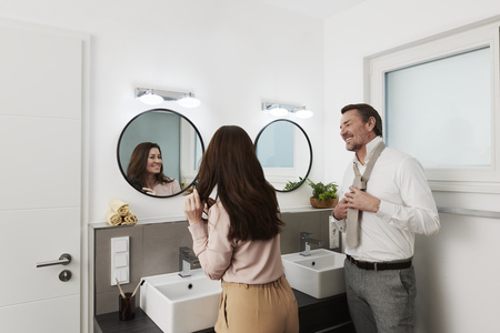 LED Badezimmerspiegelleuchte LED ORBIS Elypse 12W 1000lm warm-kalt 34cm SMART+ WiFi LEDVANCE