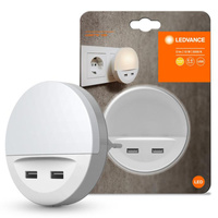 Sockellampe Nachtlampe mit USB-LADEGERÄT 12W LUNETTA LEDVANCE