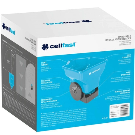 Handgerät für Rasensaat, Dünger, Streuwagen CELLFAST