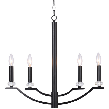 HIMS Kronleuchter Hänge-Deckenleuchte 4xE14 120cm - GOLDLUX (Polux)