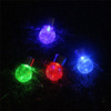 LED-Solar-Gartenlampe hängende LED-RGB-KUGEL Glas schwarz Cracked-Glas-Effekt